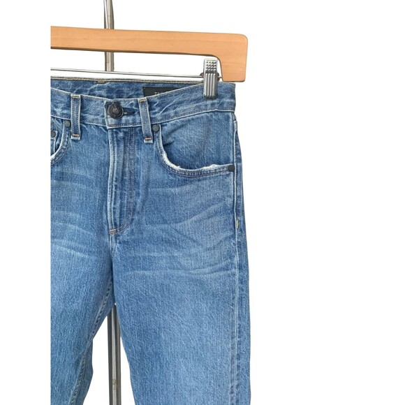 Rag & Bone Bellhouse Women’s Jeans Size 24 Straight Leg Blue Distressed Denim - Picture 2 of 9